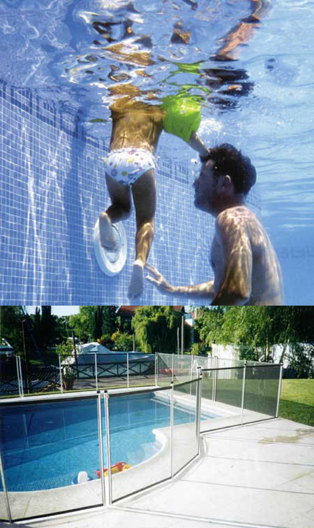 Niños y seguridad en la piscina.