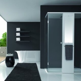 Puertas de baño decoradas por Antonio Luppi