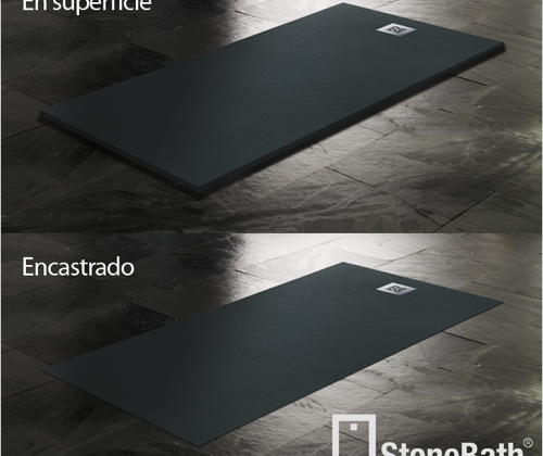 StoneBath. Plato de ducha a ras de suelo