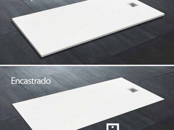 Plato de ducha StoneBath: dos sistemas de instalación
