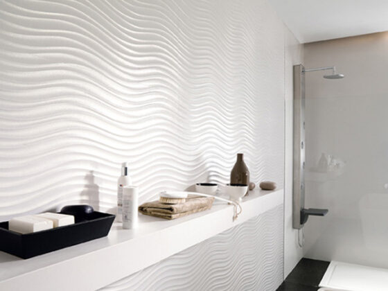 Azulejos con relieve ondulado, Qatar de Porcelanosa