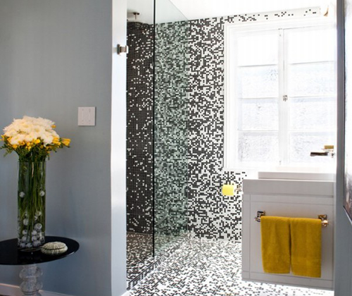 Baño pixelado