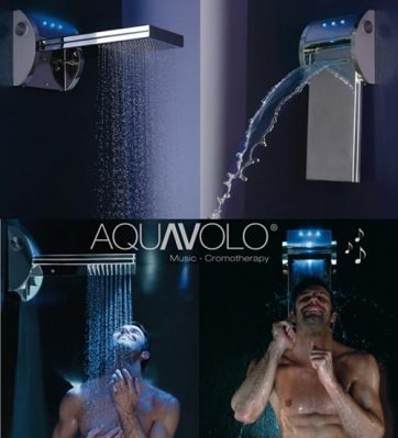 Aquavolo, musica en la ducha