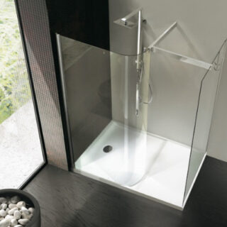 Pelo bonito bajo la ducha