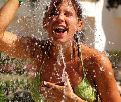 Me acuerdo del verano… ¡quiero una ducha!