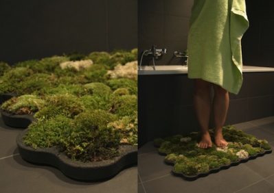 Nueva solución ecológica para el baño: una alfombrilla vegetal
