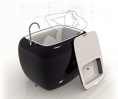 Curiosidades, un híbrido lavabo-tocador-bañera