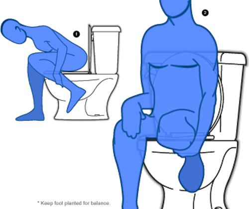 Practicar yoga en el inodoro o «toilet yoga»