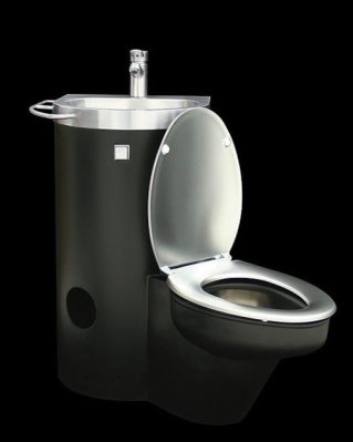 Neo-Comby una pieza que combina wc y lavabo