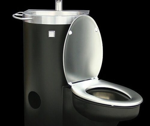 Neo-Comby una pieza que combina wc y lavabo