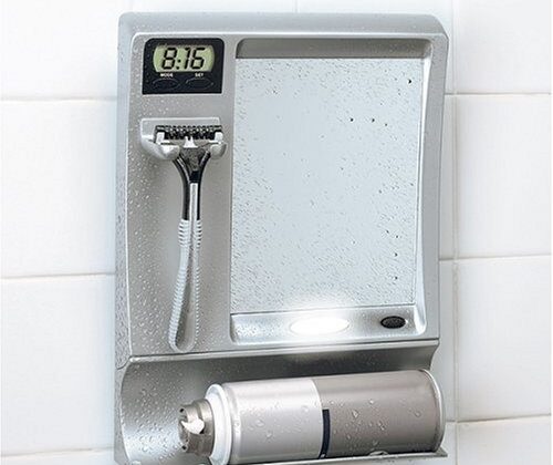 Un espejo que no se empaña para afeitarse en la ducha