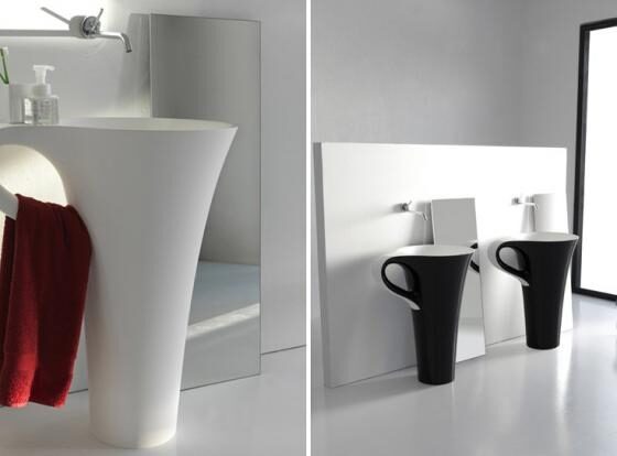 Un lavabo inspirado en una taza de café