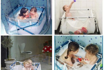 bañera plegable niños