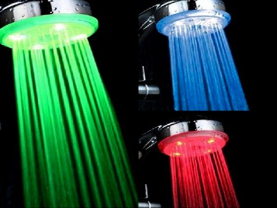 Ducha multicolor para ver la temperatura del agua