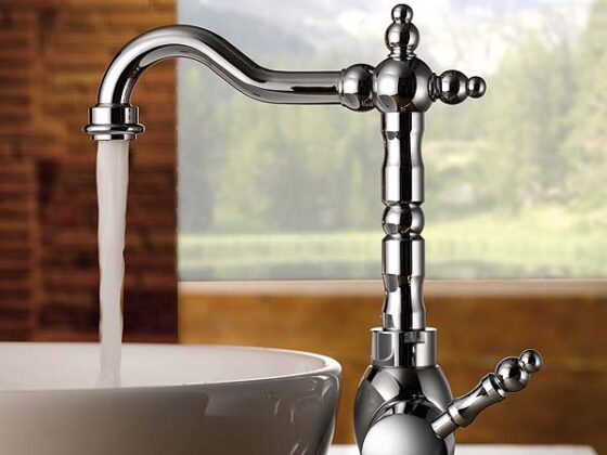 Grifo retro monomando para el lavabo