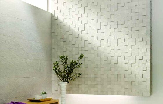 Nuevos materiales el el baño: azulejos hechos con restos de volcán
