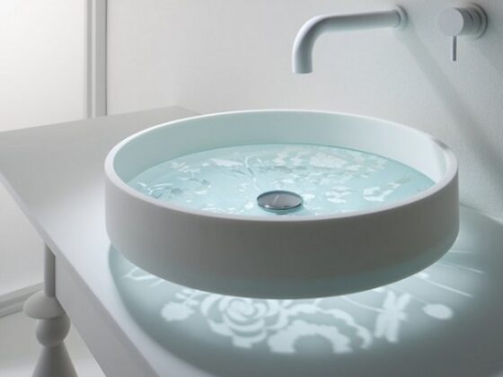 Un «lavabo tragaluz» para el baño