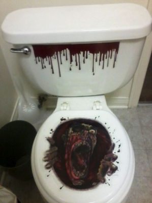 pegatina wc halloween