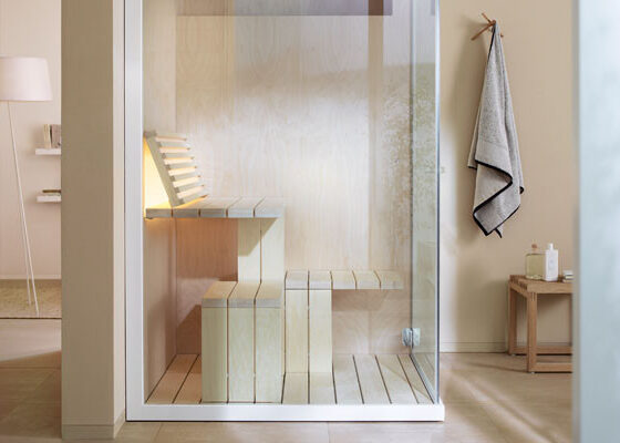 Sauna casera de reducido tamaño