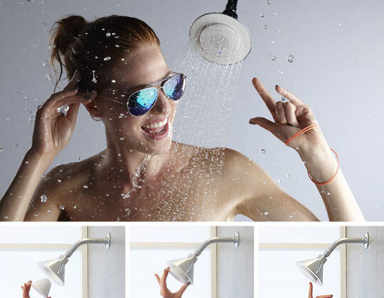 Grifo altavoz para cantar en la ducha