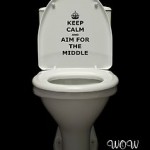 Keep calm and go to the toilet, la famosa frase llega al baño