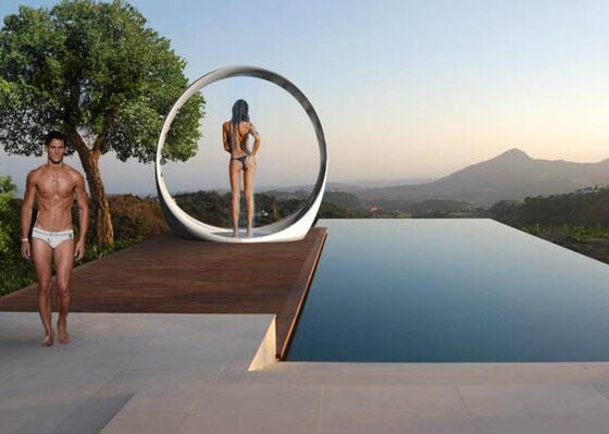 Ducha de lujo exterior multisensorial «Loop»