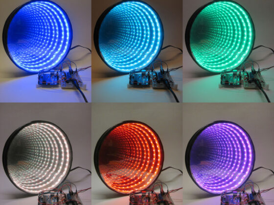 El espejo infinito, pieza que imita la puerta de entrada a otro universo