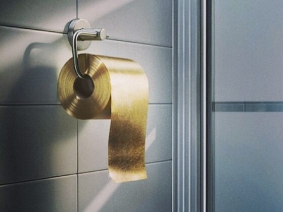 Papel higiénico de oro que cuesta un millón de euros el rollo