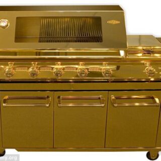 La barbacoa más cara del mundo, tallada en oro