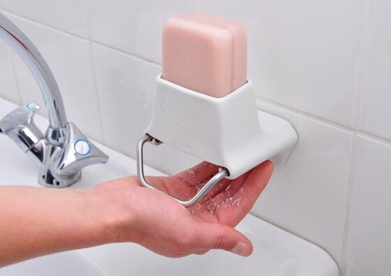 Un dispensador de «virutas» de jabón