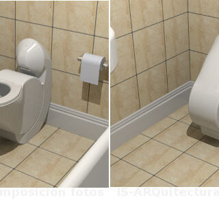 Una bañera de cristal y madera «conectada»