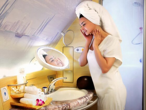 Una ducha a 12.000 metros