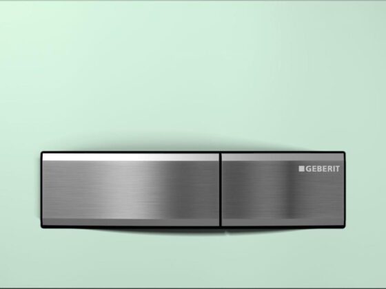 Pulsadores Geberit, diseño y ahorro para un baño mejor.