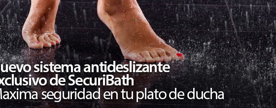 Sistema PGS de SecuriBath®. Máxima seguridad en tu plato de ducha.