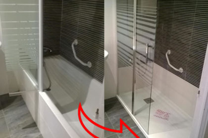 Cambio de bañera por plato de ducha en Santander
