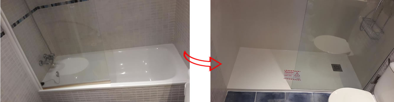 Cambio de bañera por ducha en Gijón
