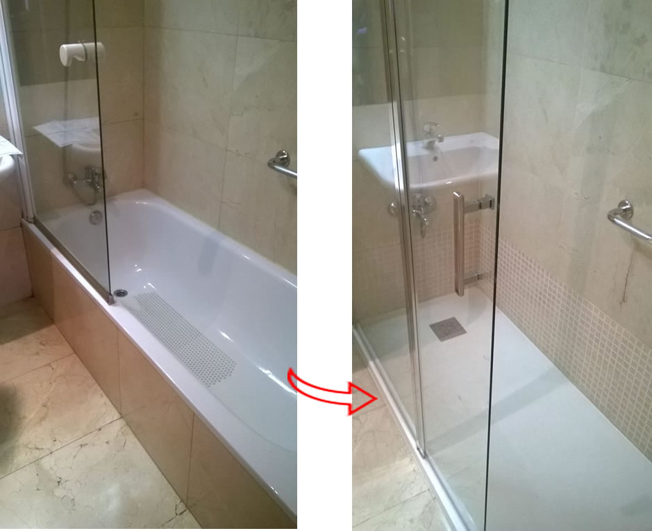 Cambio de bañera por ducha en Gipuzkoa