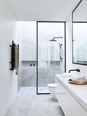 Baños de moda. Black and white