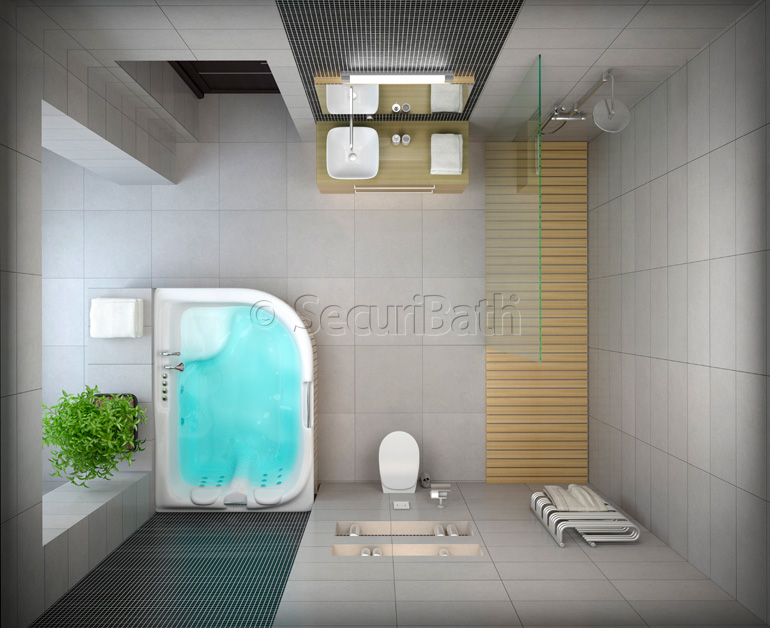 Un nuevo concepto. Bañera y ducha en un mismo sitio.