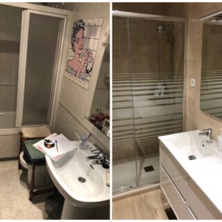 Hornacinas en paredes en baños