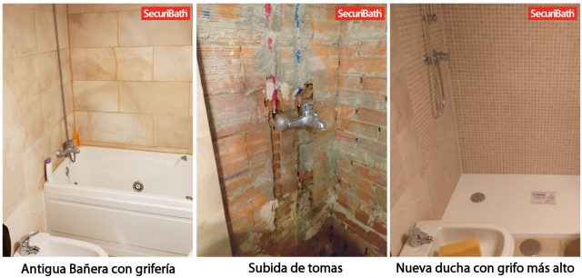 Altura del grifo de ducha - SecuriBath Reforma de baño