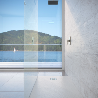 Reforma de baño con cerámica muy natural