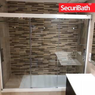 Cómo combinar texturas en tu ducha