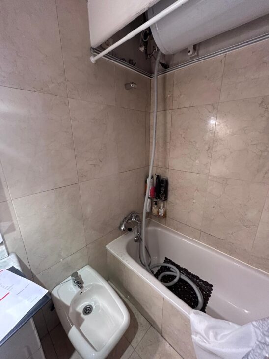 Antes del cambio de bañera por plato de ducha