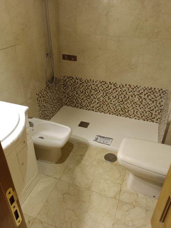 Después del cambio de bañera por plato de ducha