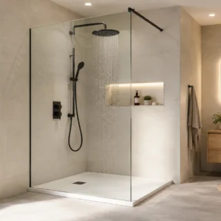 ¿Qué medidas debe tener una mampara de ducha? Ancho, alto y claves para evitar salpicaduras