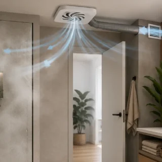 Ventilación en baños interiores: cómo eliminar la humedad en baños sin ventanas