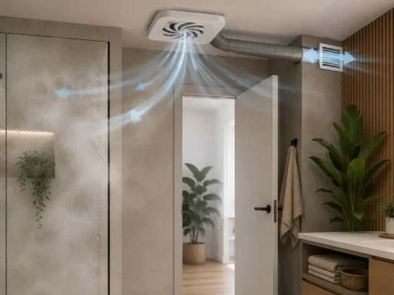 Ventilación en baños interiores: cómo eliminar la humedad en baños sin ventanas